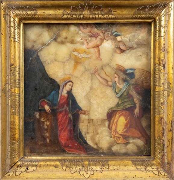 Scuola dell'Italia settentrionale, secolo XVII : Annunciazione  - Asta Dipinti e Disegni Antichi - Associazione Nazionale - Case d'Asta italiane