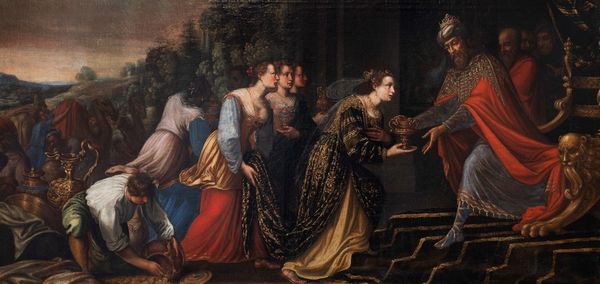 Pittore nordico attivo a Roma, inizi secolo XVII : Incontro tra Salomone e la Regina di Saba  - Asta Dipinti e Disegni Antichi - Associazione Nazionale - Case d'Asta italiane