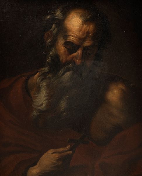 Scuola genovese, secolo XVII : San Girolamo  - Asta Dipinti e Disegni Antichi - Associazione Nazionale - Case d'Asta italiane