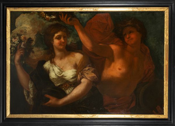 Scuola veneta, seconda metà del secolo XVII : Zefiro e Flora  - Asta Dipinti e Disegni Antichi - Associazione Nazionale - Case d'Asta italiane