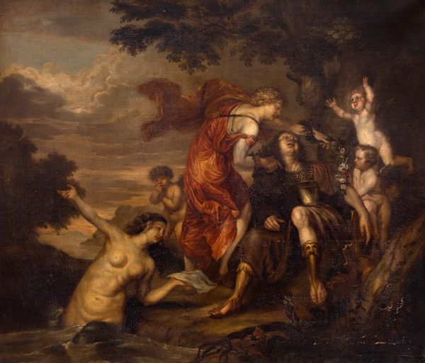 Scuola fiamminga, secolo XVII : Rinaldo ed Armida  - Asta Dipinti e Disegni Antichi - Associazione Nazionale - Case d'Asta italiane