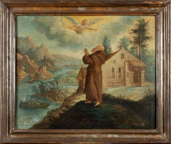 Scuola fiamminga, fine secolo XVII - inizi secolo XVIII : Due eremiti: Salomon e Anub  - Asta Dipinti e Disegni Antichi - Associazione Nazionale - Case d'Asta italiane