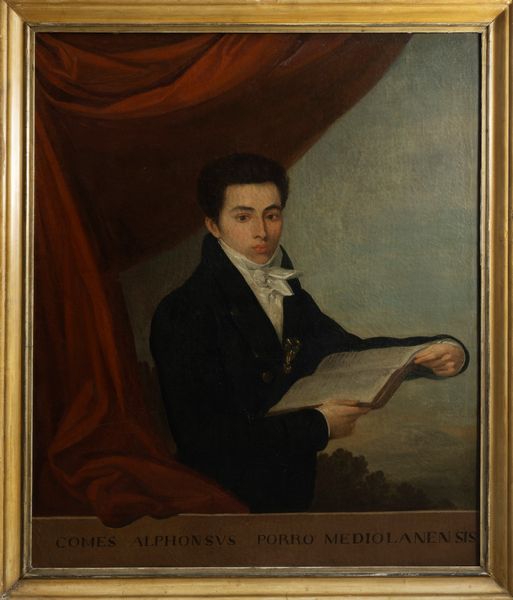 Scuola dell'Italia settentrionale, inizi secolo XIX : Ritratto del conte Alfonso Porro  - Asta Dipinti e Disegni Antichi - Associazione Nazionale - Case d'Asta italiane