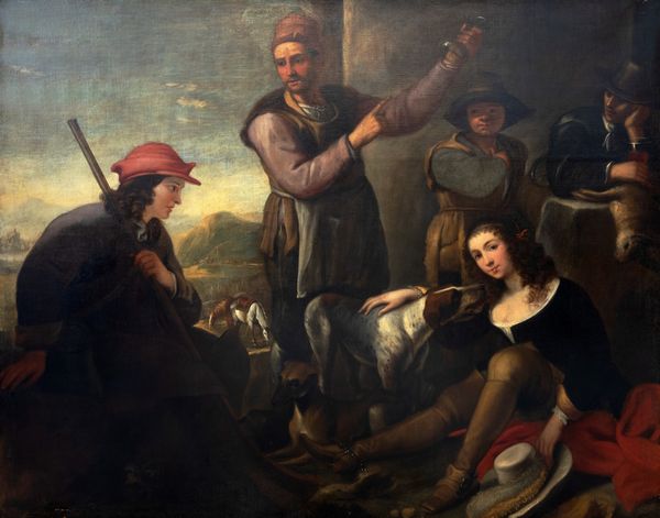 Artista fiammingo attivo in Italia settentrionale, secolo XVII : Il ritorno dalla caccia  - Asta Dipinti e Disegni Antichi - Associazione Nazionale - Case d'Asta italiane