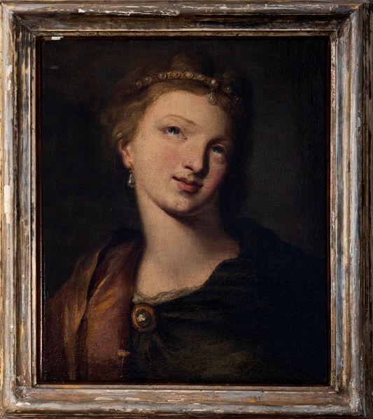 Scuola emiliana, secolo XVII : Figura femminile  - Asta Dipinti e Disegni Antichi - Associazione Nazionale - Case d'Asta italiane