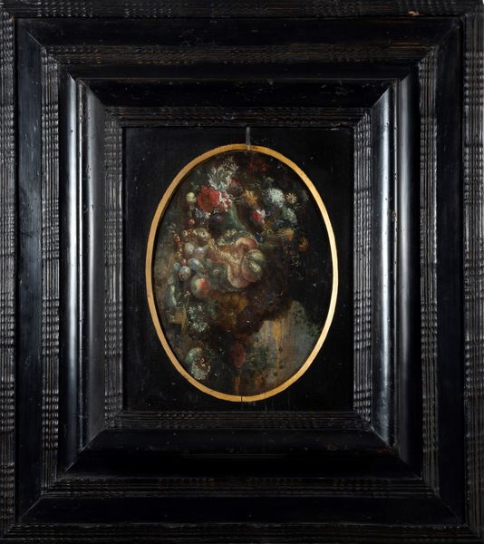 Scuola italiana, secolo XVIII : Natura morta di fiori e frutti en plein air  - Asta Dipinti e Disegni Antichi - Associazione Nazionale - Case d'Asta italiane