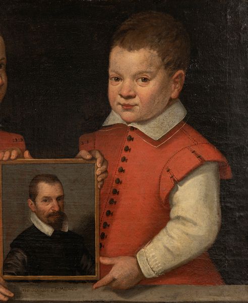 Jan Soens : Autoritratto del pittore con i due figli  - Asta Dipinti e Disegni Antichi - Associazione Nazionale - Case d'Asta italiane