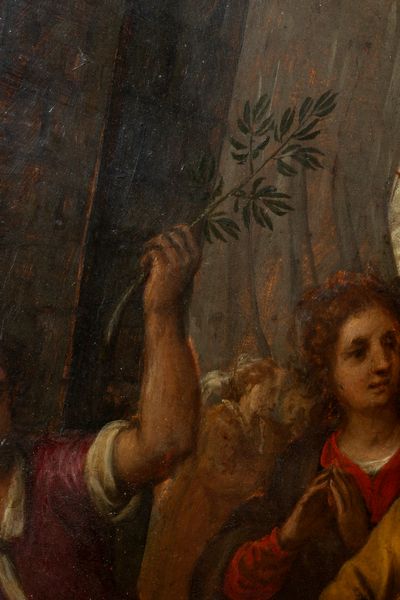 Domenico Cresti, detto il Passignano : Entrata di Cristo a Gerusalemme  - Asta Dipinti e Disegni Antichi - Associazione Nazionale - Case d'Asta italiane