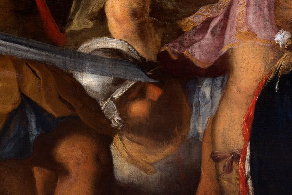 Scuola romana, secolo XVII : Ratto di Elena  - Asta Dipinti e Disegni Antichi - Associazione Nazionale - Case d'Asta italiane