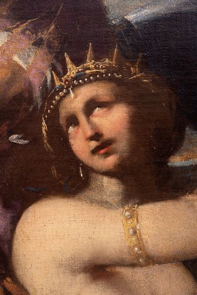 Scuola romana, secolo XVII : Ratto di Elena  - Asta Dipinti e Disegni Antichi - Associazione Nazionale - Case d'Asta italiane