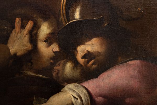 Bernardino Fusario (attivo in Lombardia nella prima metà del secolo XVII) : Strage degli Innocenti  - Asta Dipinti e Disegni Antichi - Associazione Nazionale - Case d'Asta italiane