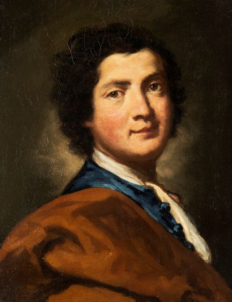 Vittore Ghislandi, detto Fra Galgario : Ritratto di giovane a mezzo busto, con marsina azzurra  - Asta Dipinti e Disegni Antichi - Associazione Nazionale - Case d'Asta italiane