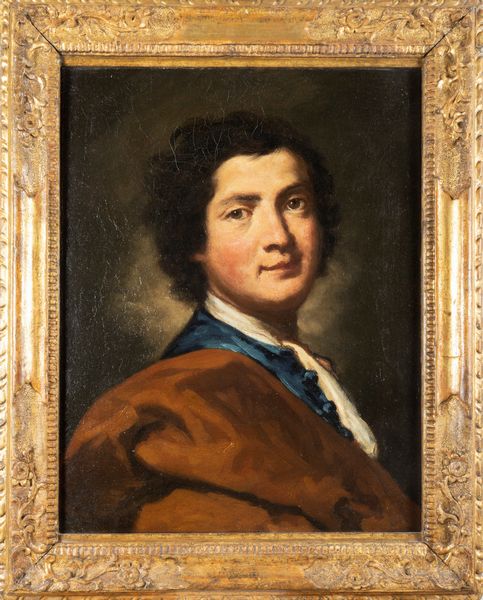 Vittore Ghislandi, detto Fra Galgario : Ritratto di giovane a mezzo busto, con marsina azzurra  - Asta Dipinti e Disegni Antichi - Associazione Nazionale - Case d'Asta italiane