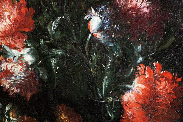 Margherita Caffi : Natura morta di fiori e frutta en plein air  - Asta Dipinti e Disegni Antichi - Associazione Nazionale - Case d'Asta italiane