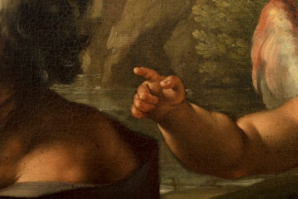 Ludovico Mazzanti : Riposo durante la fuga in Egitto  - Asta Dipinti e Disegni Antichi - Associazione Nazionale - Case d'Asta italiane