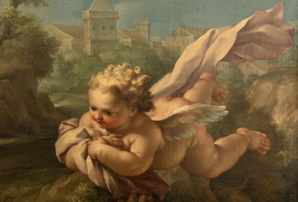 Ludovico Mazzanti : Riposo durante la fuga in Egitto  - Asta Dipinti e Disegni Antichi - Associazione Nazionale - Case d'Asta italiane