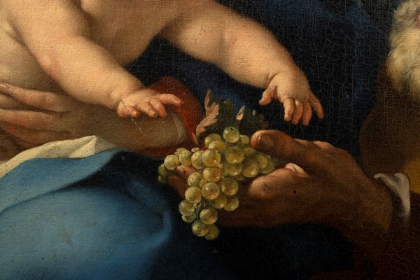 Ludovico Mazzanti : Riposo durante la fuga in Egitto  - Asta Dipinti e Disegni Antichi - Associazione Nazionale - Case d'Asta italiane