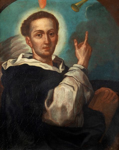 Scuola napoletana, fine secolo XVII - inizi secolo XVIII : San Vincenzo Ferrer  - Asta Dipinti e Disegni Antichi - Associazione Nazionale - Case d'Asta italiane