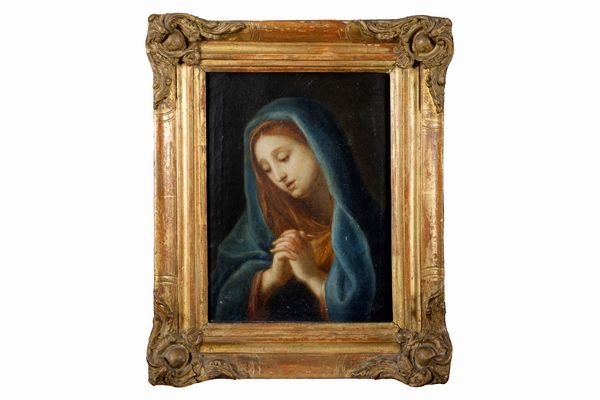 Scuola italiana, secolo XVIII : Madonna orante  - Asta Dipinti e Disegni Antichi - Associazione Nazionale - Case d'Asta italiane