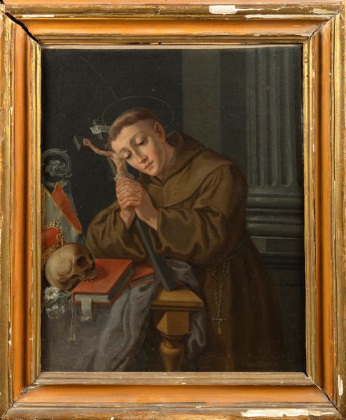 Scuola dell'Italia centrale, secolo XVII : San Ludovico da Tolosa  - Asta Dipinti e Disegni Antichi - Associazione Nazionale - Case d'Asta italiane