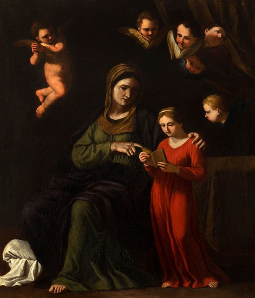 Scuola romana, secolo XVII : Educazione della Vergine  - Asta Dipinti e Disegni Antichi - Associazione Nazionale - Case d'Asta italiane