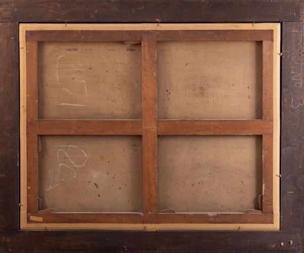 Scuola francese, secolo XVIII : Paesaggio costiero con capriccio architettonico e pescatori  - Asta Dipinti e Disegni Antichi - Associazione Nazionale - Case d'Asta italiane