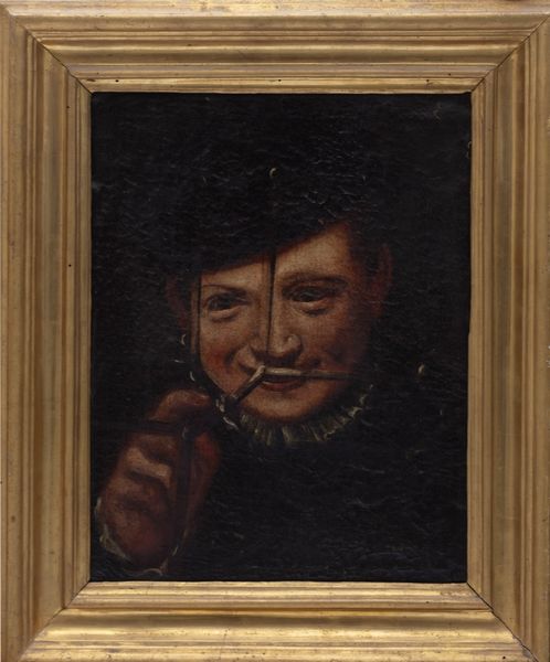 Scuola emiliana, secolo XVII : Ritratto di giovane che ride  - Asta Dipinti e Disegni Antichi - Associazione Nazionale - Case d'Asta italiane