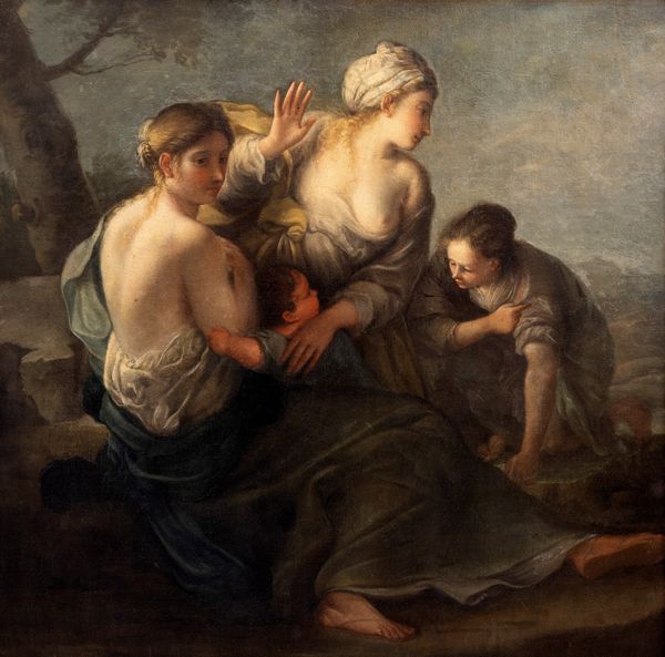 Attribuito a Marco Liberi (Venezia, 1644 circa – post 1691) : Scena allegorica  - Asta Dipinti e Disegni Antichi - Associazione Nazionale - Case d'Asta italiane