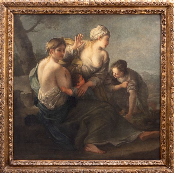 Attribuito a Marco Liberi (Venezia, 1644 circa – post 1691) : Scena allegorica  - Asta Dipinti e Disegni Antichi - Associazione Nazionale - Case d'Asta italiane