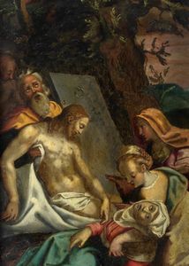 Scuola emiliana, fine secolo XVI - inizi secolo XVII - Compianto su Cristo morto