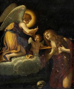 Scuola bolognese, secolo XVII - Comunione di Maria Maddalena