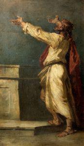 Attribuito a Sebastiano Ricci (Belluno 1659-Venezia 1734) : Studio per un Santo  - Asta Dipinti e Disegni Antichi - Associazione Nazionale - Case d'Asta italiane