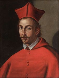 Scuola romana, prima metà del secolo XVII - Ritratto del cardinale Francesco Barberini