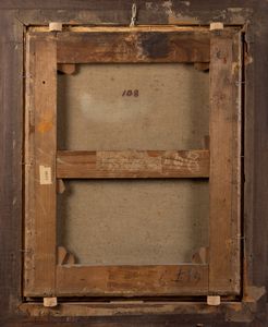 Scuola olandese, secolo XVIII : Ritratto di Justina Clara Demoor a tre quarti di figura  - Asta Dipinti e Disegni Antichi - Associazione Nazionale - Case d'Asta italiane