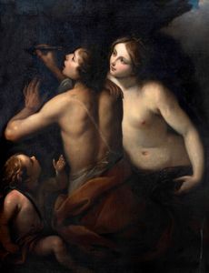 Scuola dell'Italia settentrionale, secolo XVII - Angelica e Medoro