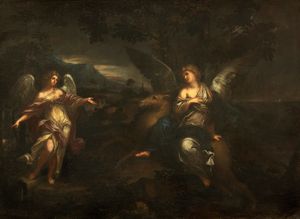 Scuola dell'Italia centrale, secolo XVII - Scena allegorica