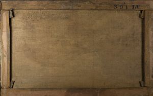 Scuola emiliana, secolo XVII : Natura morta con cacciagione di penna, ortaggi e fiori en plein air  - Asta Dipinti e Disegni Antichi - Associazione Nazionale - Case d'Asta italiane