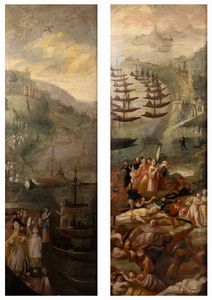 Scuola veneta, secolo XVII - Storie di Sant'Orsola, en pendant