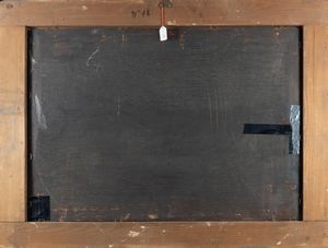 Scuola olandese, secolo XVIII : Cavalieri e viandanti presso un accampamento  - Asta Dipinti e Disegni Antichi - Associazione Nazionale - Case d'Asta italiane