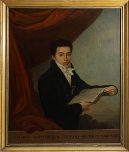 Scuola dell'Italia settentrionale, inizi secolo XIX : Ritratto del conte Alfonso Porro  - Asta Dipinti e Disegni Antichi - Associazione Nazionale - Case d'Asta italiane