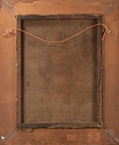 Scuola napoletana, secolo XVII : Figura virile di profilo  - Asta Dipinti e Disegni Antichi - Associazione Nazionale - Case d'Asta italiane