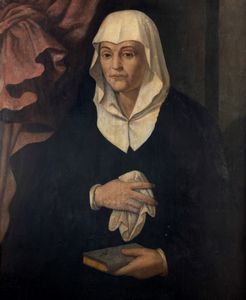 Scuola toscana, secolo XVI - Ritratto di Francesca Buonaccorso Pitti, consorte di Luigi de Mozzi