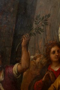Domenico Cresti, detto il Passignano : Entrata di Cristo a Gerusalemme  - Asta Dipinti e Disegni Antichi - Associazione Nazionale - Case d'Asta italiane