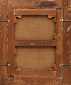 Scuola genovese, seconda metà del secolo XVII : Ges Bambino e San Giovannino  - Asta Dipinti e Disegni Antichi - Associazione Nazionale - Case d'Asta italiane