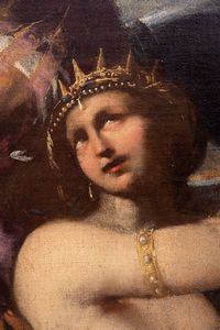 Scuola romana, secolo XVII : Ratto di Elena  - Asta Dipinti e Disegni Antichi - Associazione Nazionale - Case d'Asta italiane