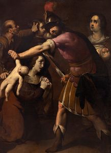 Bernardino Fusario (attivo in Lombardia nella prima metà del secolo XVII) - Strage degli Innocenti