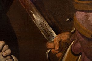 Bernardino Fusario (attivo in Lombardia nella prima metà del secolo XVII) : Strage degli Innocenti  - Asta Dipinti e Disegni Antichi - Associazione Nazionale - Case d'Asta italiane