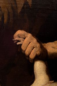 Bernardino Fusario (attivo in Lombardia nella prima metà del secolo XVII) : Strage degli Innocenti  - Asta Dipinti e Disegni Antichi - Associazione Nazionale - Case d'Asta italiane