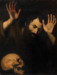 Pittore caravaggesco attivo a Napoli, prima metà del secolo XVII - Memento mori