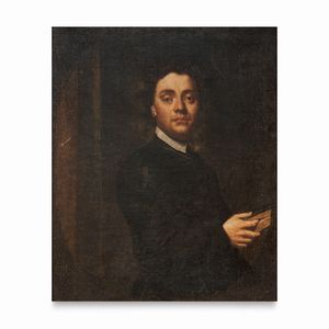 Attribuito a Vittore Ghislandi, detto Fra Galgario (Bergamo, 1655 – 1743) - Ritratto di prelato a tre quarti di figura